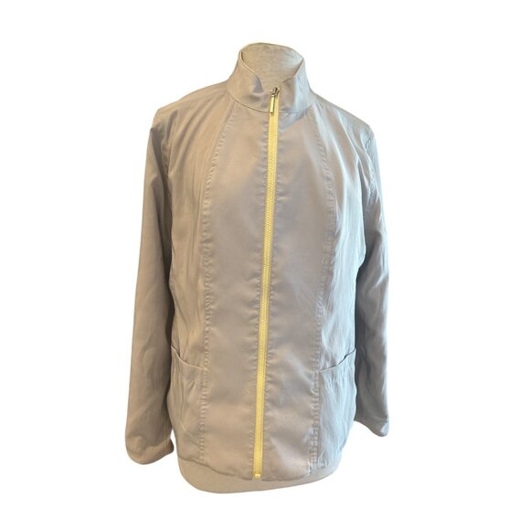 Mycra Pac Life Reversible Jacket Women’s M/L – Light Yellow & Taupe Zip Front Tr - Picture 4 of 11